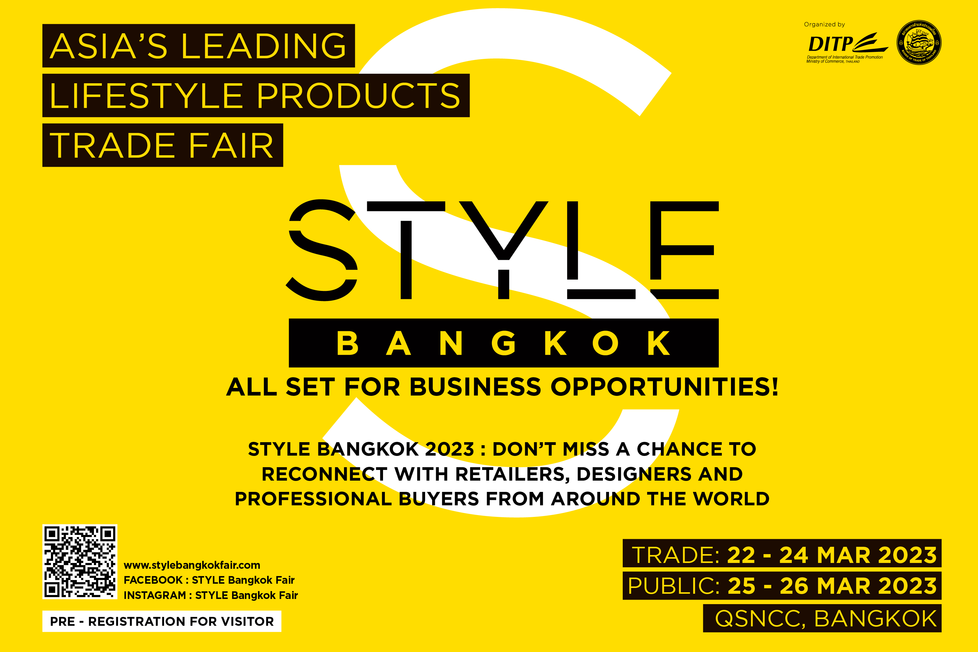 QSNCC已做好准备举办2023 STYLE曼谷博览会,引领泰国成为亚洲生活方式和时尚中心